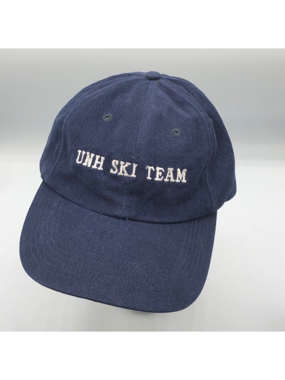 UNH Ski Team University New Hampshire Embroidered Blue Strapback Adjustable Hat